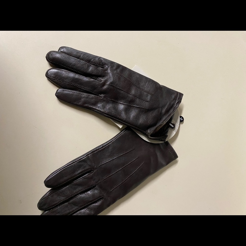 Fownes Brothers Brown Java Leather Gloves Medium